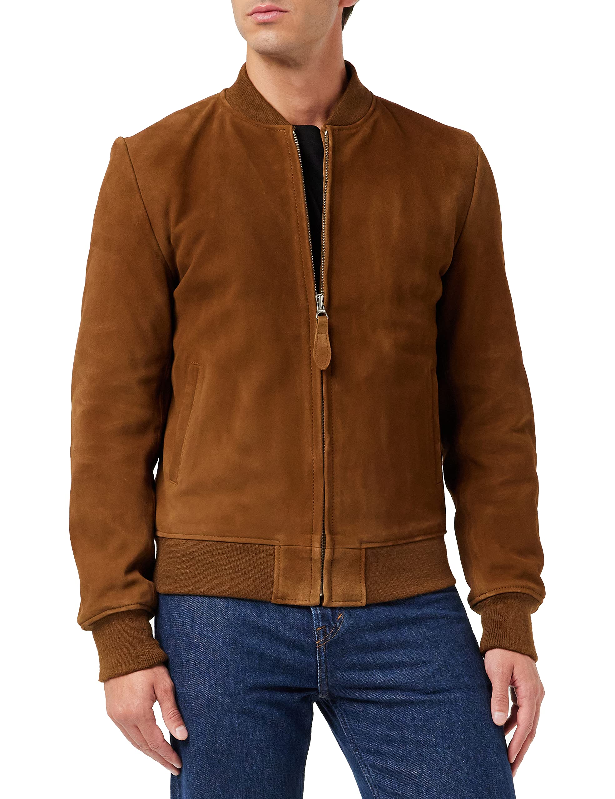 Suede Jacket Schott Bomber Jacket 80s Schott Suede Leather Bomber